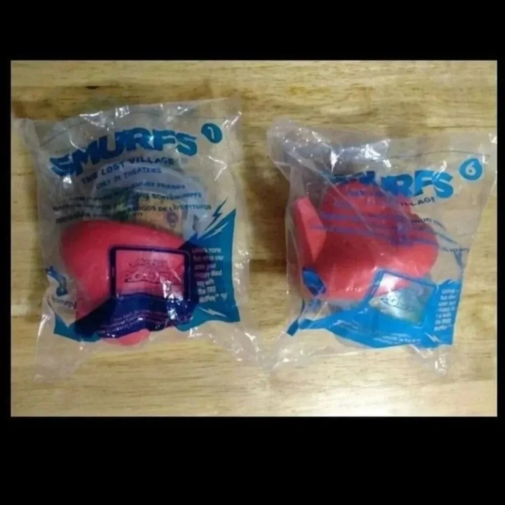 2--McDonald's HAPPY MEAL TOYS- SMURFS TOYS #6-NEW